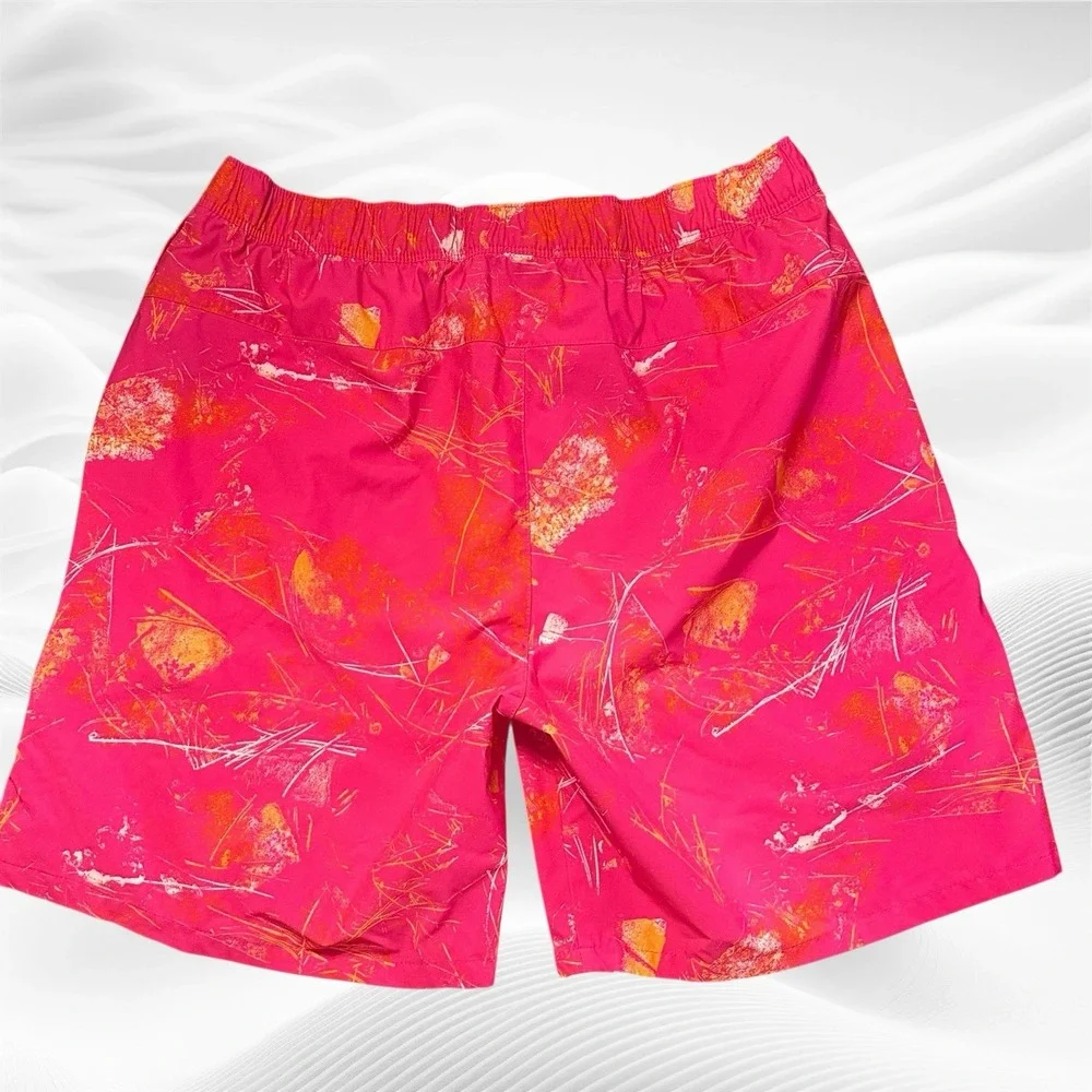 The North Face Wander Short‎ Mens Size Medium Pink Glo Valley Print Drawstring